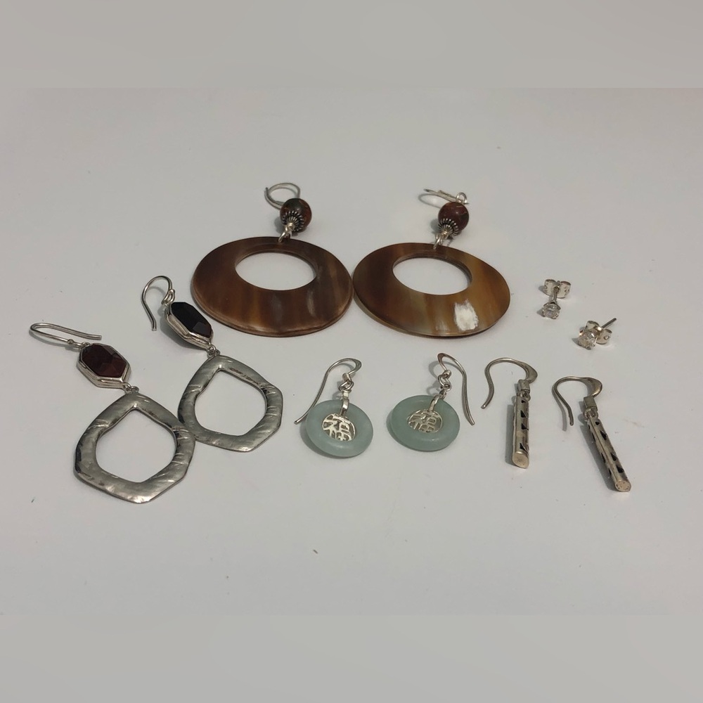Sterling silver Lot earrings. Of  Jewelry